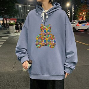 WY2222-P35纯棉连帽卫衣男大码运动帽衫宽松薄外套男,男装卫衣,电商A040