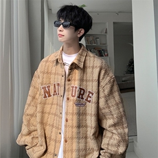 春季新款双面磨毛布拉格nature轻奢衬衫外套贴皮刺绣CS02315-P73，男装衬衫，星座308B-1