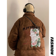 电商DSA028-MYC21P585P100冬季新款麂皮绒立领棉衣男控138，男装棉衣，电商A028