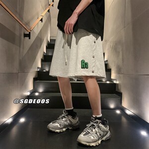 夏季新款排扣短裤潮牌宽松休闲裤运动裤313A-1-KK285-P45控价58图片