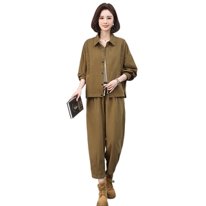 时尚休闲女装套装 宽松显瘦两件套 舒适百搭潮流新品图片