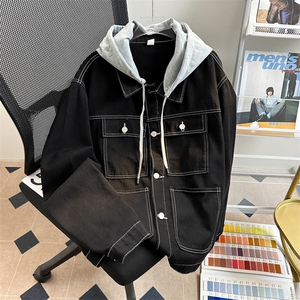 JK3039-P75-限价108 M-5XL现货牛仔夹克外套大码图片