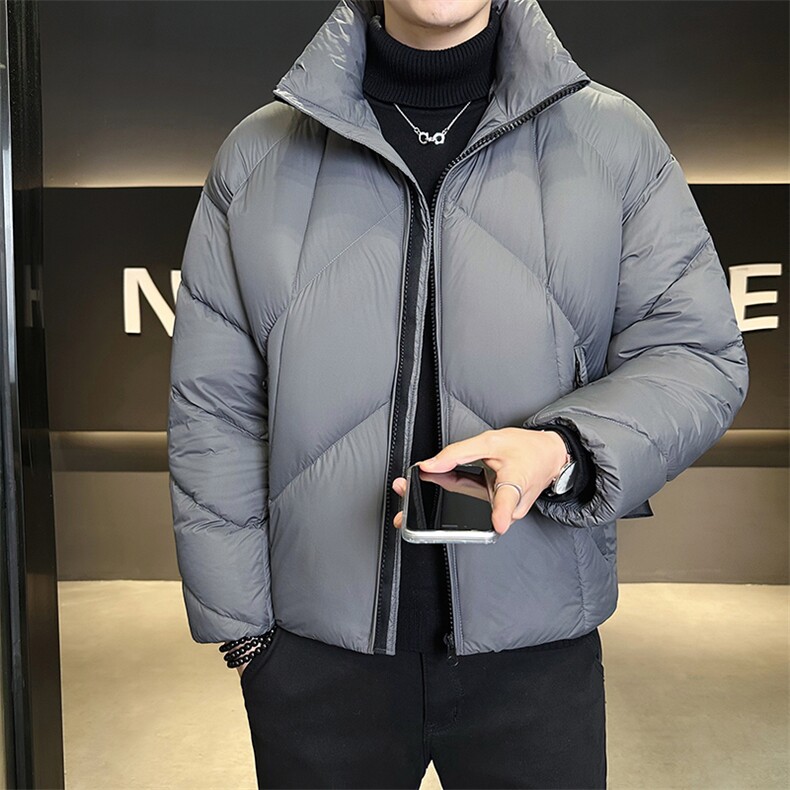 新标90绒冬季男士立领泡芙云朵羽绒服宽松保暖外套2728-P325,男装羽绒服,电商B328