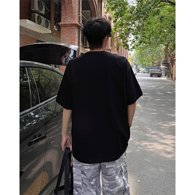 白色高级短袖男设计感小众cleanfit韩系上衣修身半袖慵懒风特P32,男装T恤,电商B319