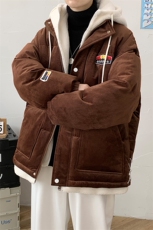 冬季学生潮假两件棉衣外套加绒加厚保暖棉服男女8117-P140控价188，男装棉衣，电商A441-1