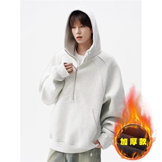 【004】5连帽套头短款卫衣女早加绒宽松外套A079-Y107-P52-59，女装短外套，电商A079