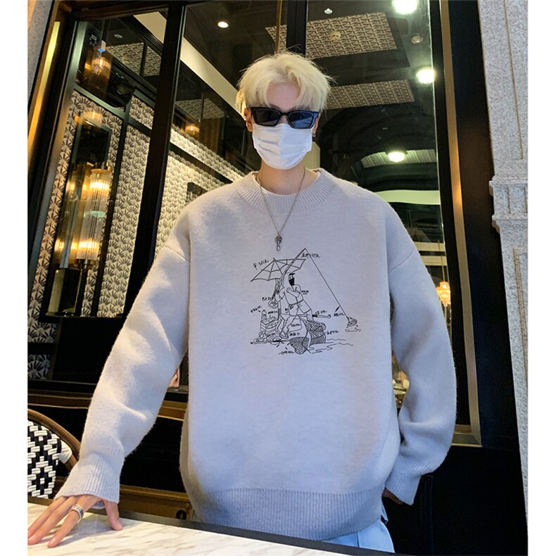 高质量！秋冬季半高领毛衣男士加绒加厚线衣针织衫男DMY533-特P38,男装针织衫/毛衣,电商B371