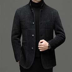 DXH2821钱塘2020-2冬季厚款商务休闲简约中年男士夹克外套P150，男装夹克，钱塘207-2