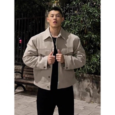W9513-P95网图现货新款美式高街翻领高品质夹克外套，男装夹克，星座1608-2