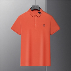 短袖T恤男翻领纯色polo衫上衣服夏季中年男士休闲百搭半袖体恤衫，男装T恤，电商B212（原钱塘6029）