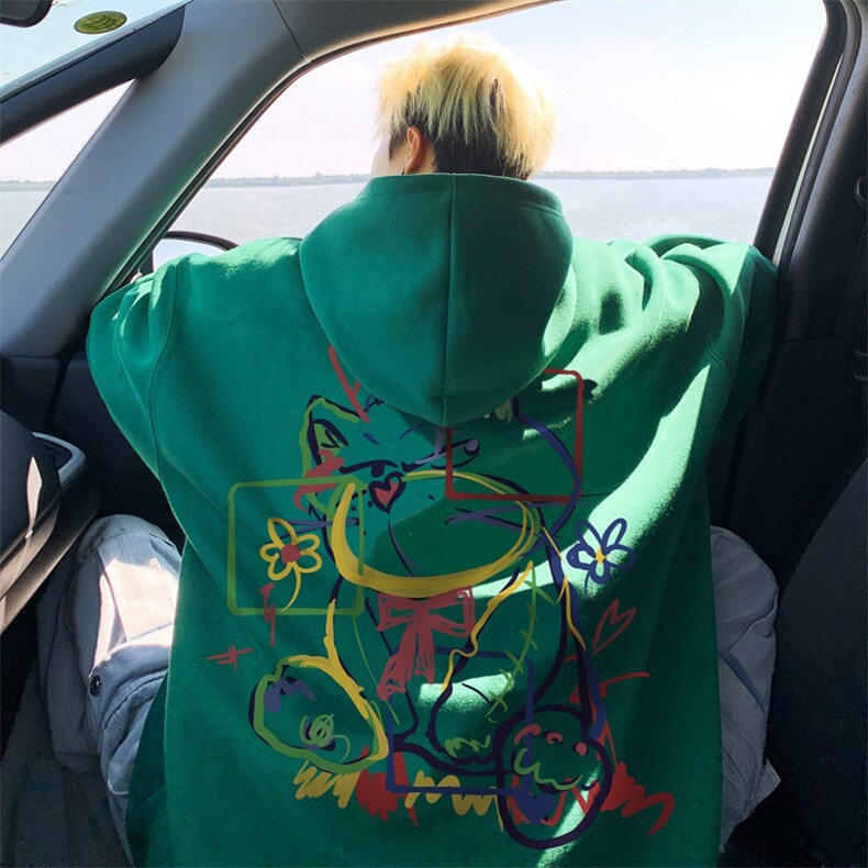 直播460克超厚潮牌重磅纯色连帽卫衣力推男XZ517A-2-WY8841-P68,男装卫衣,星座517A-2
