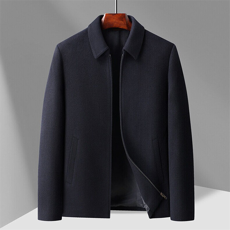 新款男士呢子夹克拉链款309B-3-6626-P180，男装毛呢大衣，星座1409-3