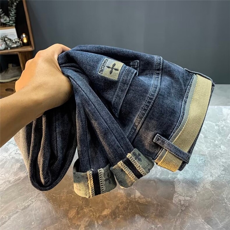1506-1/K11811/P44潮牌高端牛仔裤潮牌低印花牛仔裤男士修身百搭,男装牛仔裤,星座1506-1