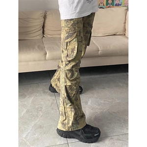 【有货】迷彩工装裤男大口袋裤子直筒阔腿休闲裤MCK01HH-特P55图片