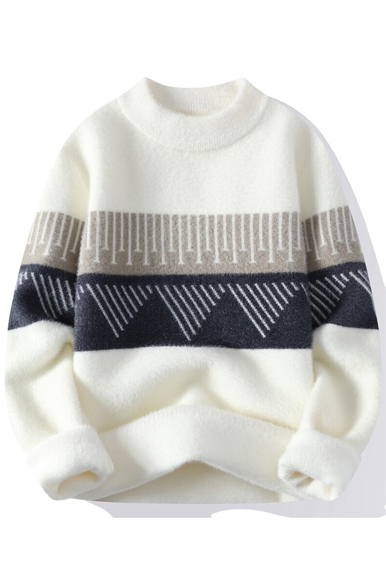 2024【新品】秋冬新款男士仿貂绒针织衫潮流百搭毛衣-M5137-P35,男装针织衫/毛衣,星座1105