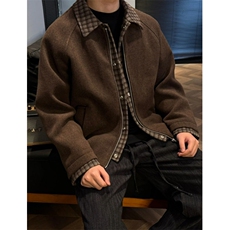 冬季新款加棉假两件拼接潮流轻奢夹克外套男款简约风MA504，男装夹克，星座1116A（原606A-3）