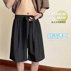 美式休闲尼龙冰丝清爽微弹运动百搭冰丝短裤3012特批25，男装休闲裤，星座718-1