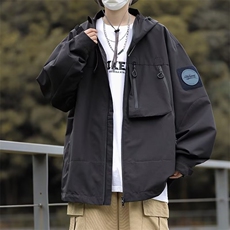 冲锋衣外套男春秋季山系户外潮牌登山服宽松工装夹克JK908P65，男装夹克，星座410-2