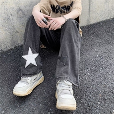 时尚潮牌长裤潮流休闲裤男高腰休闲裤新款N3832P45，男装牛仔裤，星座1116-2