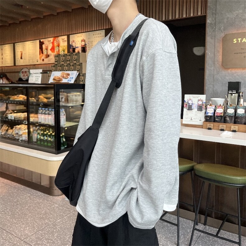假两件T恤长袖秋季新款现货,男装T恤,星座203-1