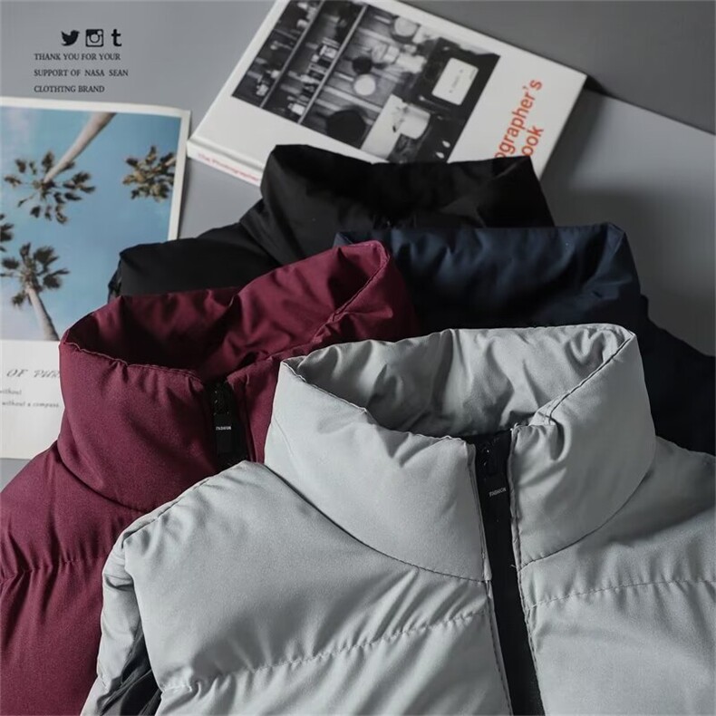 加绒加厚冬款男立领棉马甲纯色棉袄面包服背心大码M-5XLMJ66P35,男装背心/马甲,星座1013-1