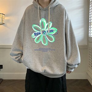 纯棉连帽卫衣男大码运动帽衫宽松薄WY2170-P35 加绒款-P40图片