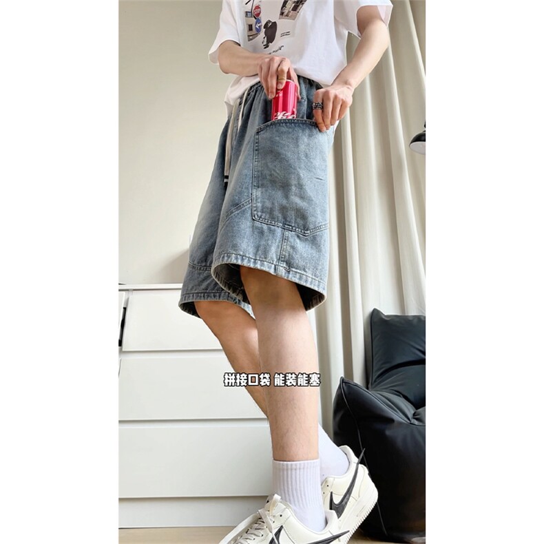 A129-K959-P39特价美式街头水系牛仔短裤在仓现货得物唯品高品,男装牛仔裤,电商A129