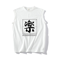 BX25197-P20港风运动汗背心男大码汗衫男无袖T恤男砖墙，男装T恤，电商A040A
