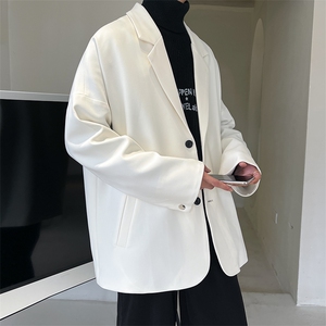 港风秋季轻奢西装男帅气高级感雅痞西服休闲宽松外套A071-X07-P85图片