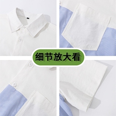拼色短袖袖衬衫深度库存当天配齐跑量款DS-C323-1-2517-TP35，男装T恤，电商C323-1