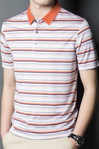 POLO衫男上衣半袖男装衣服男士体恤衫T恤潮牌休闲翻领爸爸短袖男图片