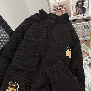 灯芯绒棉服外套男港风潮流文艺帅气冬季2024新款ins棉衣MF209-P92图片