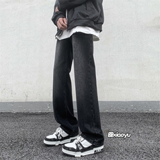 XZ616秋冬季新款宽松微喇百搭纯色休闲牛仔裤TY971P45控58，男装牛仔裤，星座512A（原616）