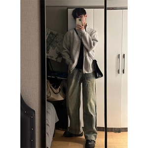 【有货】cleanfit立领拉链开衫毛衣外套男款针织衫M5653LL-特P55