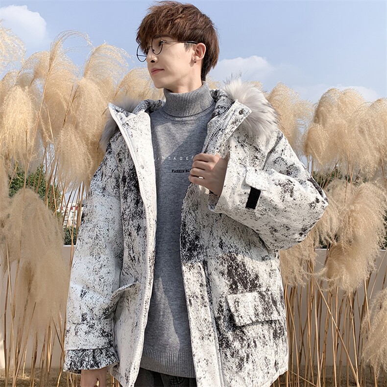 204-MY06棉服男潮牌ins潮流2021新款棉衣冬季外套棉，男装棉衣，星座204