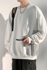 秋季现货套头宽松卫衣男圆领长袖打底衫DSA157B-W6497-特P38，男装卫衣，电商A157B
