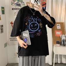 Q11180-P30春夏季七分袖t恤男大码五分袖男短袖中袖，男装T恤，电商A040