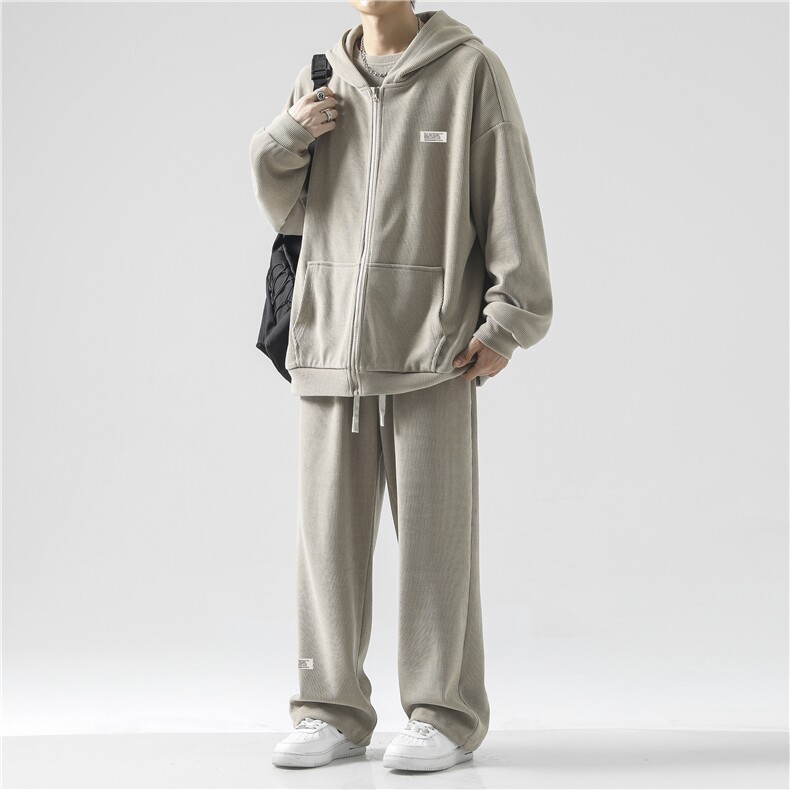 新品三件套保暖休闲简约质感垂顺潮牌SJT863-特批176,男装休闲套装,星座718