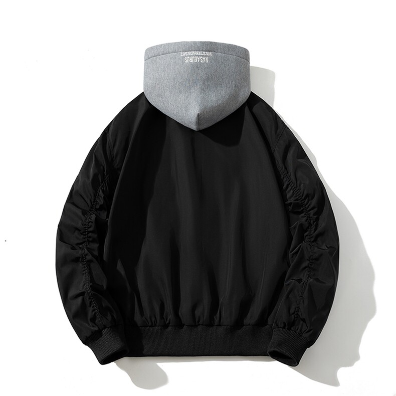 现货秋冬新款棉衣外套可拆卸帽子棒球服夹克,男装棉衣,电商A105