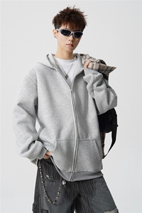 3XL-S 基础百搭拉链开衫卫衣男休闲外套小心机 WY45-P58 400g图片