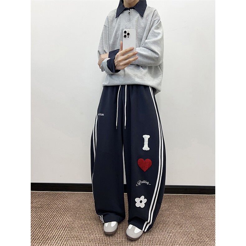 春秋季运动裤男宽松直筒休闲裤青年卫裤K0858-P50图片