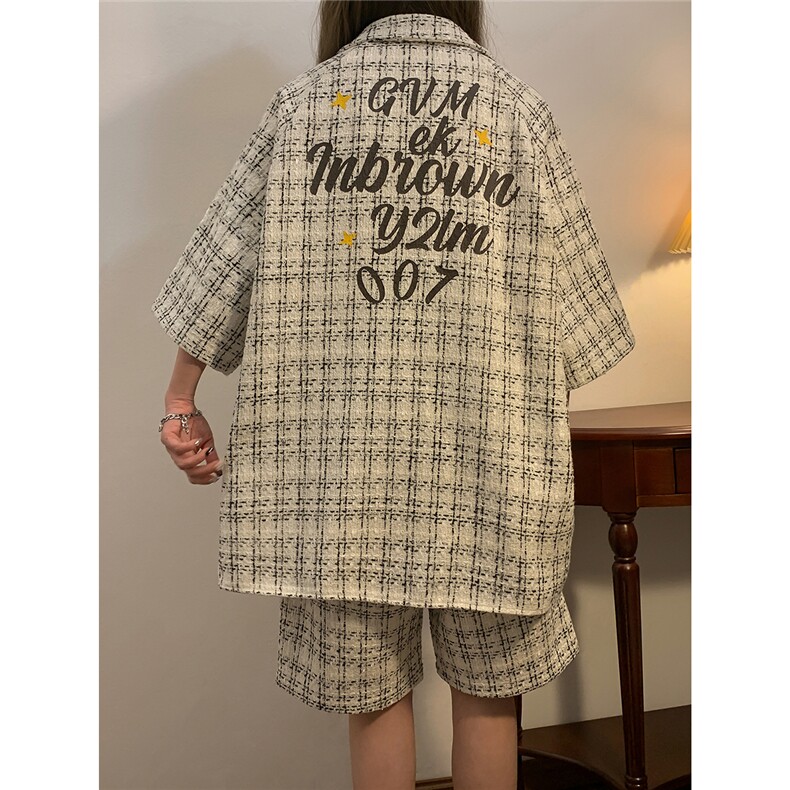 1小香风大码M-5XL短衬DCS9018P45DK8797P40套装DTZ9028P85，男装休闲套装，星座226-2