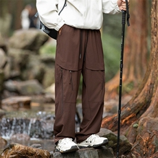 户外徒步登山裤防水冲锋裤男款春季宽松直筒工装裤子K3508特P50，男装休闲裤，星座309（原A406）