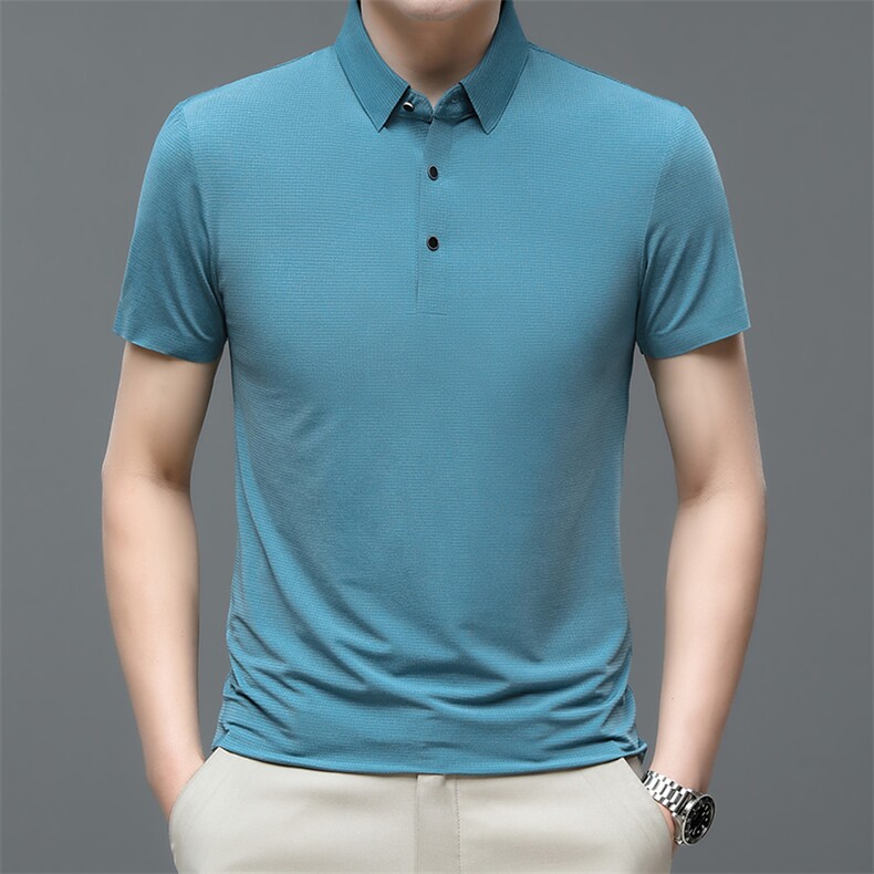 2024夏季新款短袖T恤男上衣薄款休闲宽松半袖poloT恤ZL66377-P58，男装Polo衫，星座1105-3