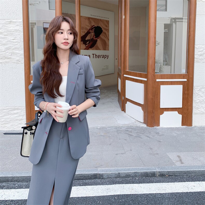 商超品质高端西服套装5580-P215-K348,女装西装,2C275