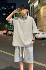 套装！华夫格套装短袖T恤短裤男TZ190-特P38，男装牛仔裤，电商B367