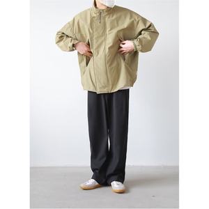 冬季日系复古街头宽松立领棉服防风保暖纯色工装棉衣外套男女图片