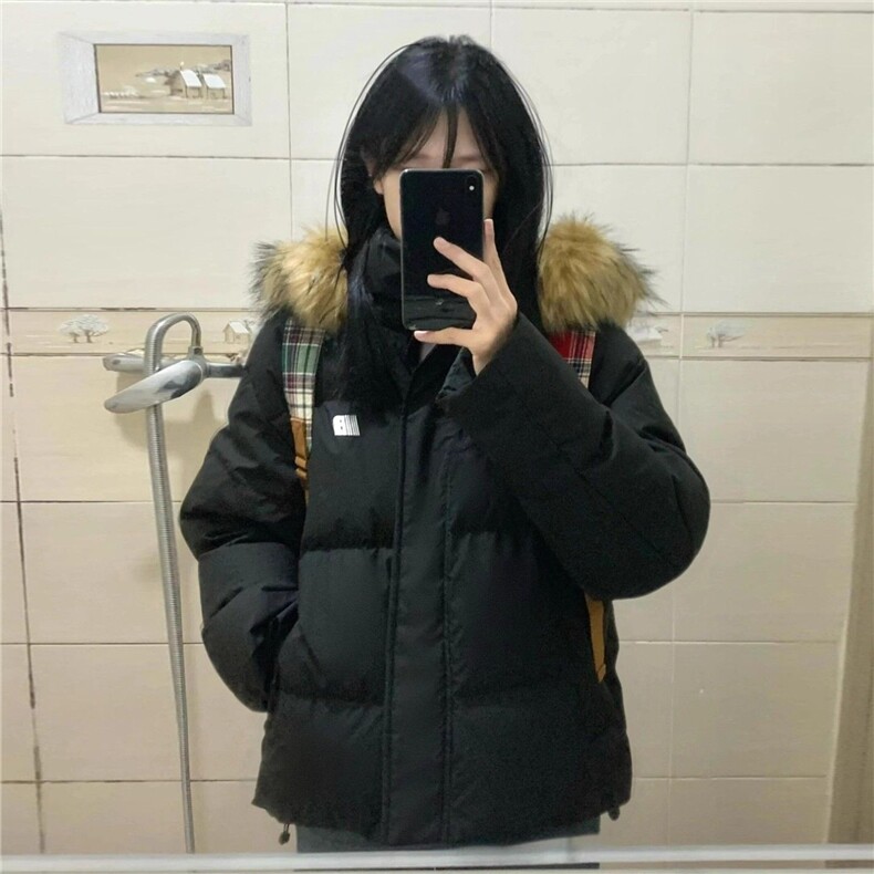 【高品质】可拆卸毛领羽绒棉服情侣美式厚外套棉衣2568特P90网图，男装棉衣，电商B245