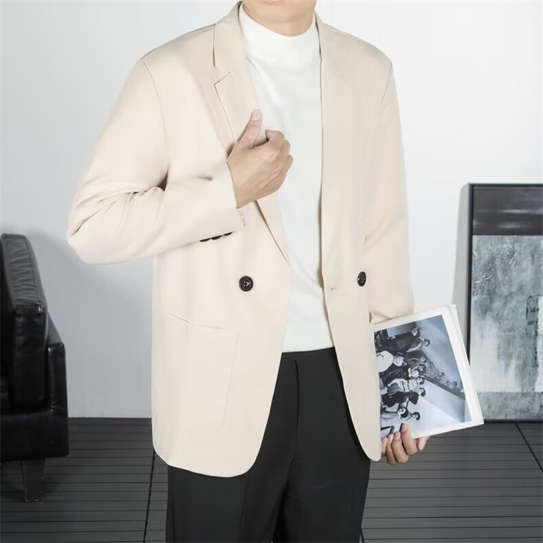 休闲西服外套男士修身商务职业正装韩版伴郎礼服新郎上班西装外套图片