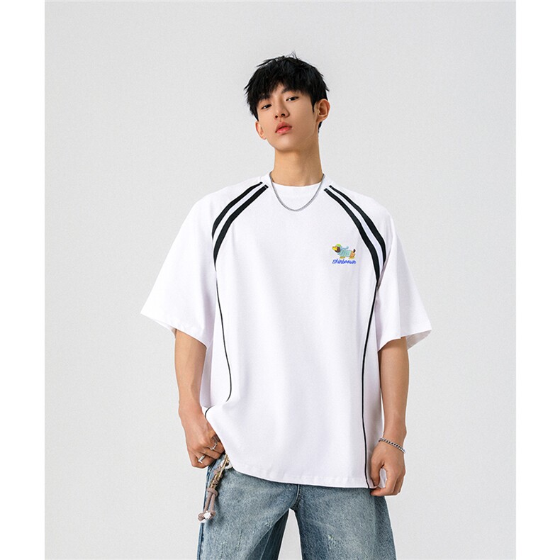 1腊肠狗刺绣凉感速干美式潮牌大码M-5XL短袖T恤DX78019P35控58,男装T恤,星座226-2